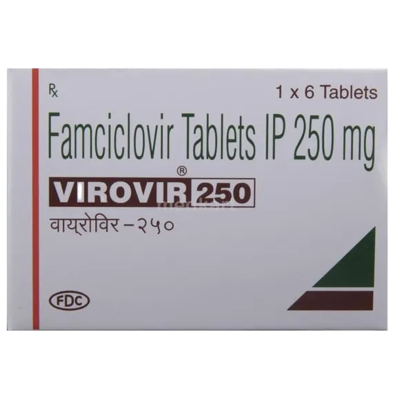 virovir 250mg tablet 6's